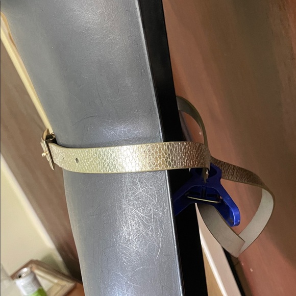 Gold snake skin belt main image 8
